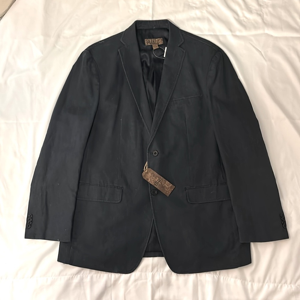 Men's Blue Pronto Uomo Long Sleeve Sport Coat Jacket